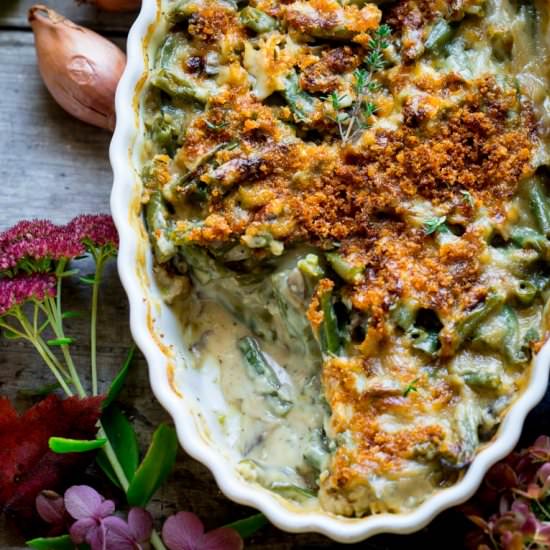 Cheddar Green Bean Casserole