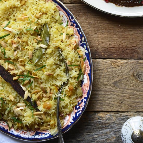 Orange and Toasted Almond Pilaf