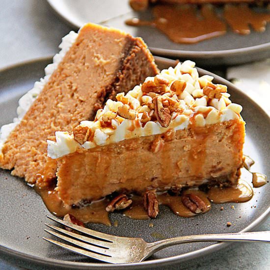 Spiced Sweet Potato Cheesecake