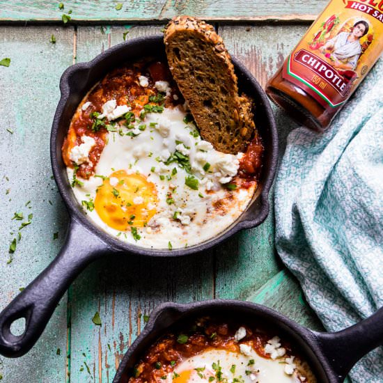 SPICY TURKISH STYLE BAKED EGGS