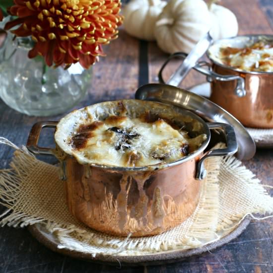 Cheesy Spaetzle and Mushroom Bake