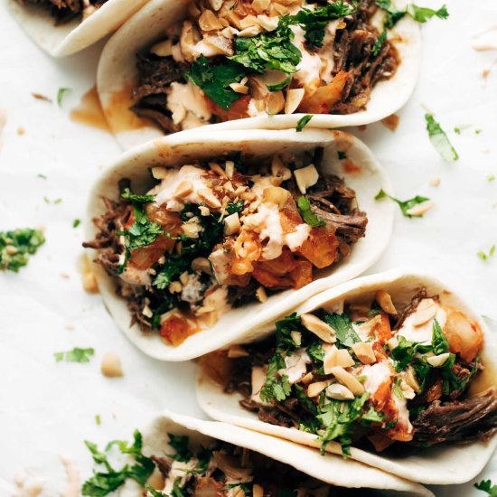 Instant Pot Korean Beef Tacos