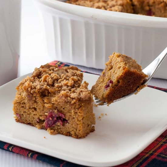 Cranberry Pear Coffee Cake