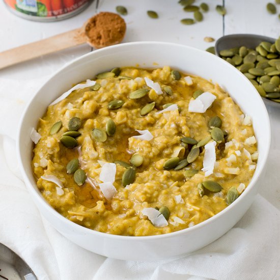 Pumpkin Cauliflower Oatmeal