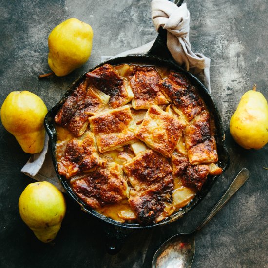 Brown Butter Pear Pandowdy