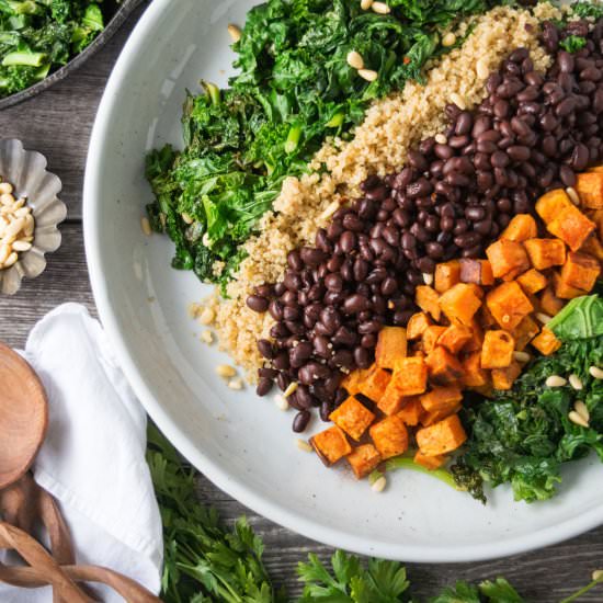 Vegan Sweet Potato+Black Bean Bowl