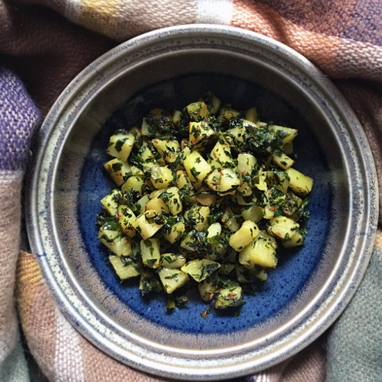 Potato Fenugreek Stir-Fry