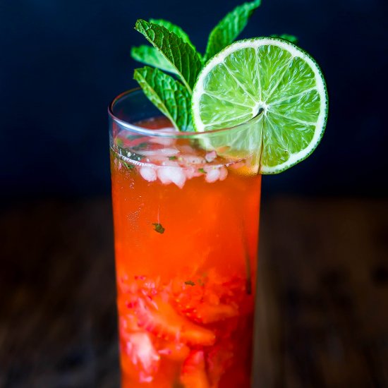 Virgin Strawberry Lime Mojito