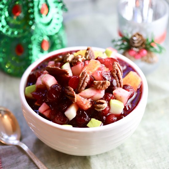 Cranberry Sauce with Orange & Apple