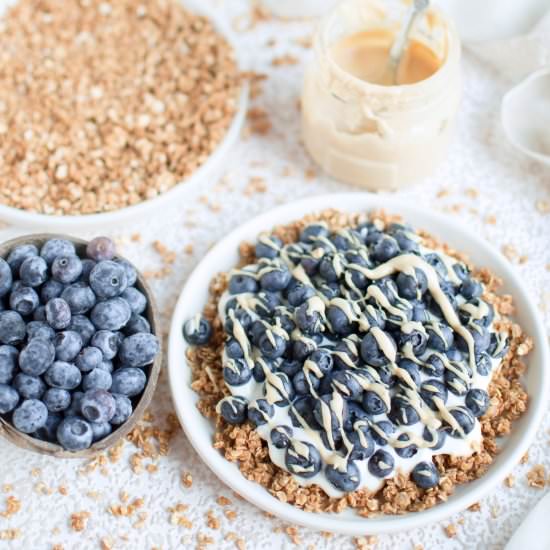 Caramelized Oats With Blueberries