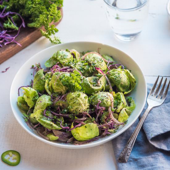 Protein-y Brussels Sprouts Salad