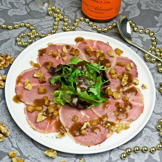 Festive smoked duck salad