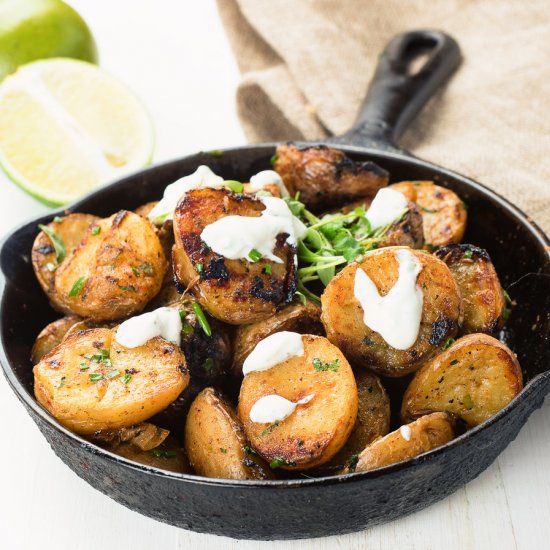 aloo chaat – indian spiced potatoes