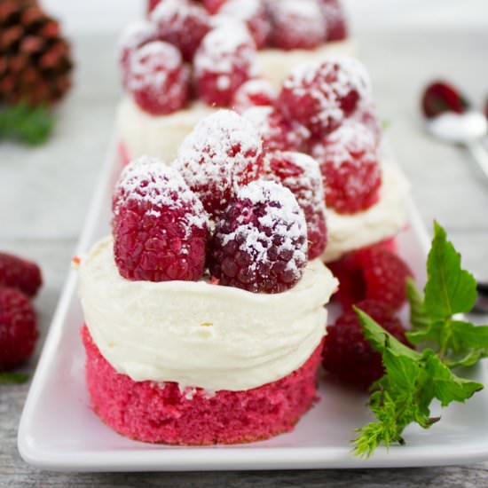 Mini Red Velvet Cheesecakes