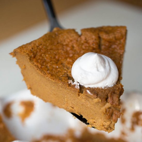 Dairy-Free Impossible Pumpkin Pie