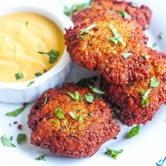 Blackeyed Pea Falafal Cakes