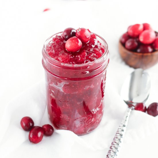 Reduced Sugar Cranberry Sauce