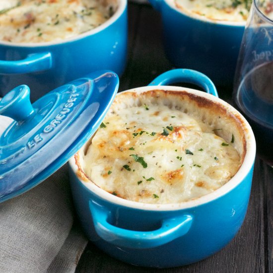 Cheesy Individual Potato Gratins