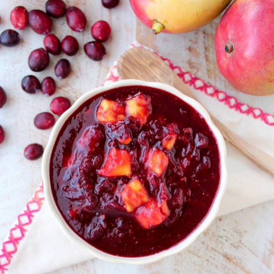 Chipotle Mango Cranberry Sauce