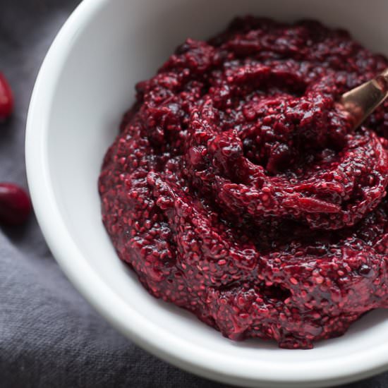 Blackberry Chia Cranberry Sauce