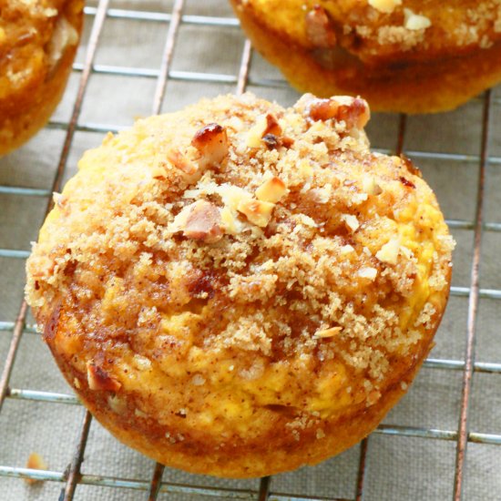 Pumpkin Streusel Pancake Cups