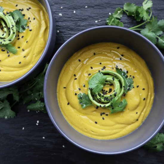 Spicy Avocado & Carrot Soup