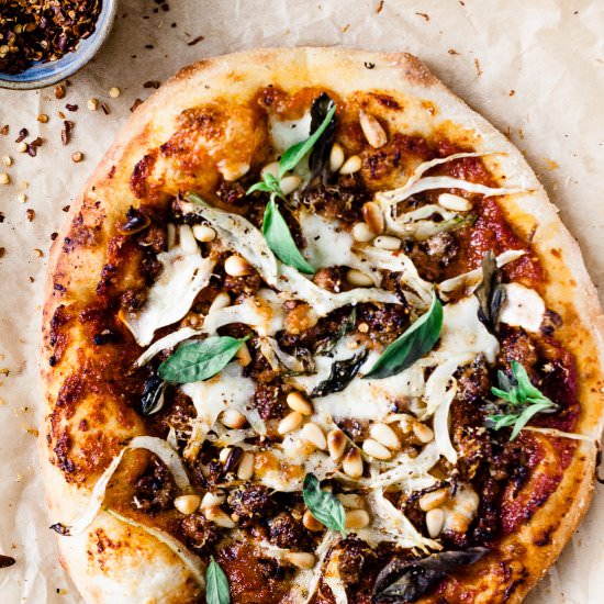 SPICY CHORIZO AND FENNEL PIZZA