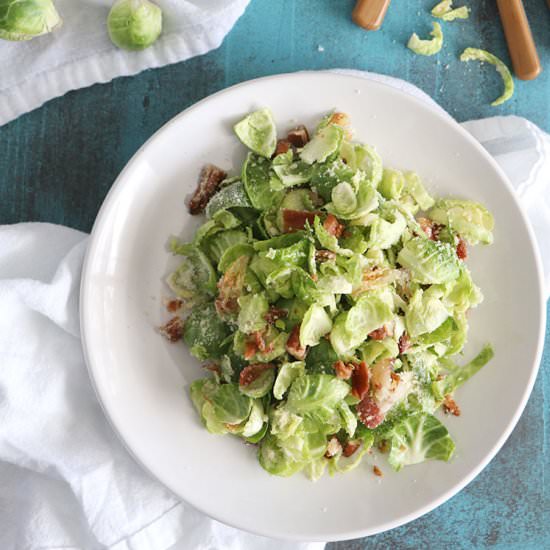 Brussels Sprouts Salad with Bacon