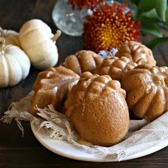 Maple Glazed Spiced Treat Cakes