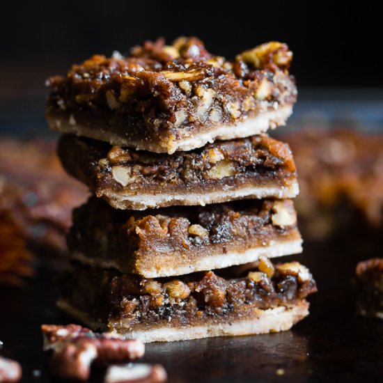 Paleo Pumpkin Spice Pecan Pie Bars