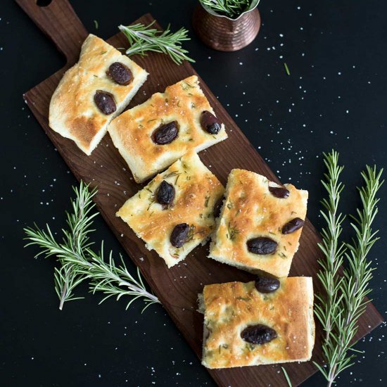 Rosemary Olive Focaccia Bread