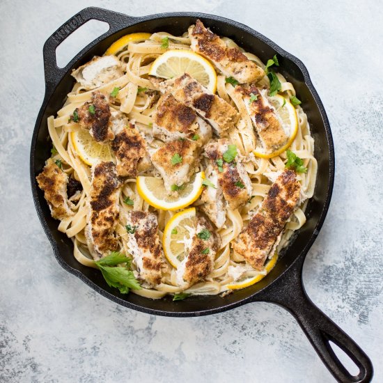 Lemon Parmesan Chicken Alfredo