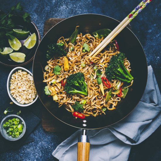 Vegetarian Pad Thai Noodles