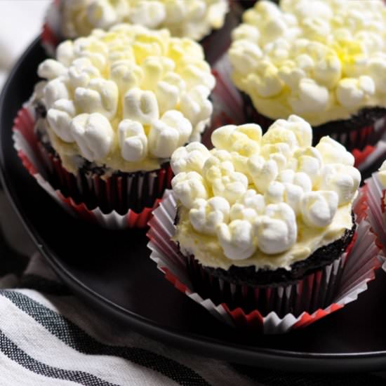 Buttered Popcorn Cupcakes