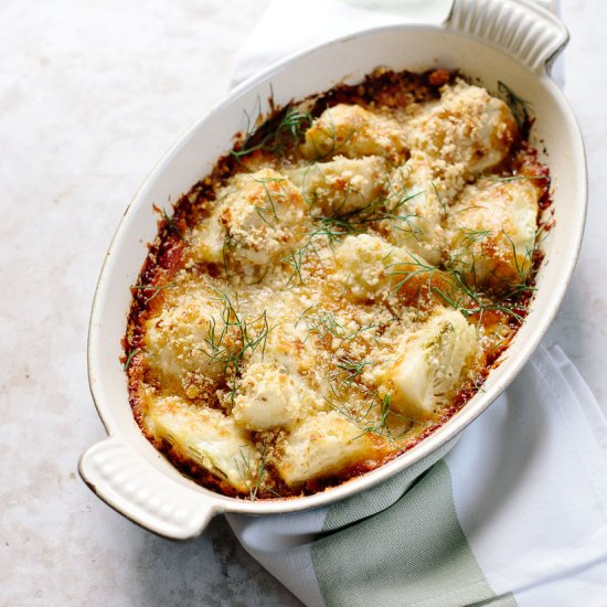 Cheesy Roasted Fennel