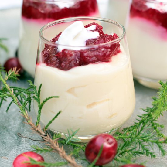 Cranberry N’ Custard Minis