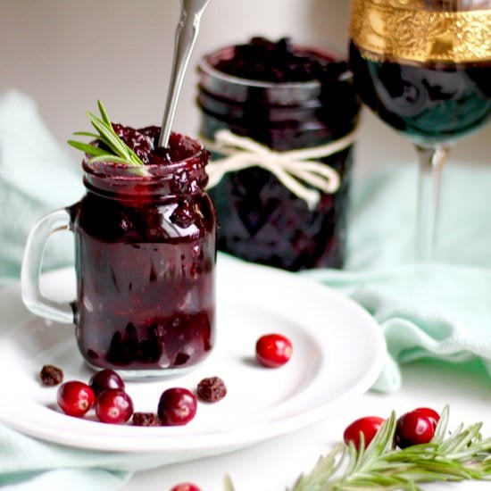 Balsamic Port Cranberry Sauce