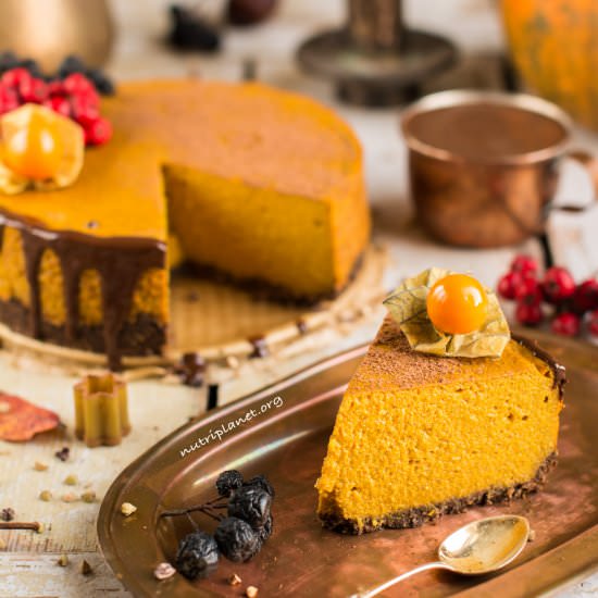 Vegan Pumpkin Cheesecake