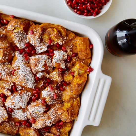 Pumpkin French Toast Casserole