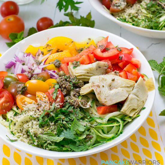 Greek Zoodle Bowl