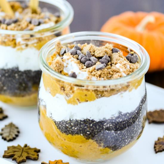 Pumpkin Pie Chia Parfaits