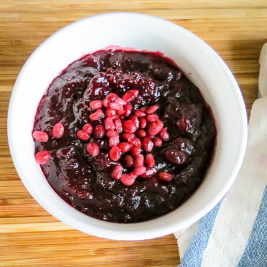 Cherry Pomegranate Cranberry Sauce