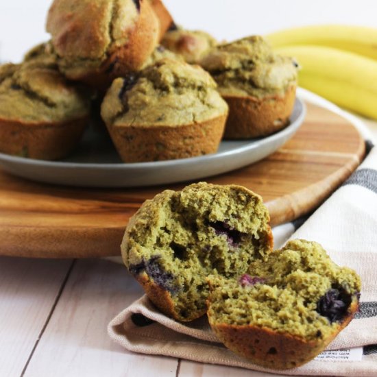 Kale & Blueberry Blender Muffins