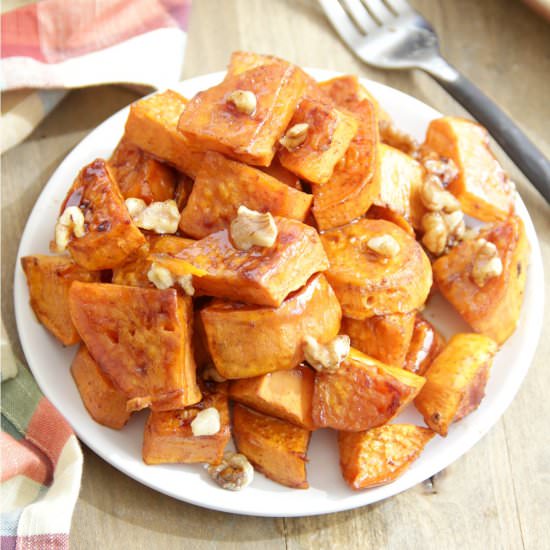 Maple Roasted Sweet Potatoes