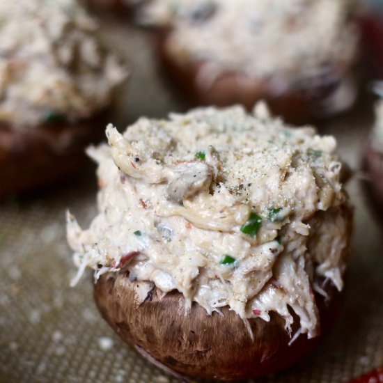 Gourmet Crab Stuffed Mushrooms