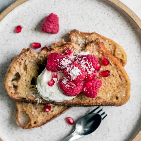 Vegan cinnamon French toast