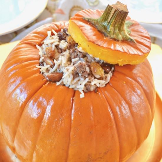 Basmati Stuffed Pumpkin