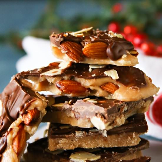 Traditional Almond English Toffee