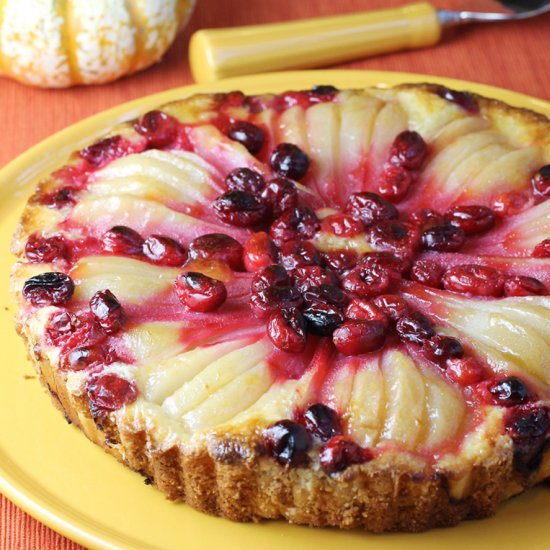 Cranberry and Pear Tart