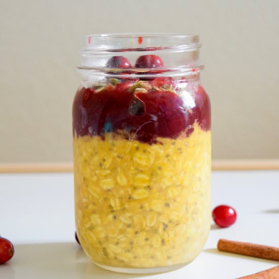 Cranberry Pumpkin Overnight Oats